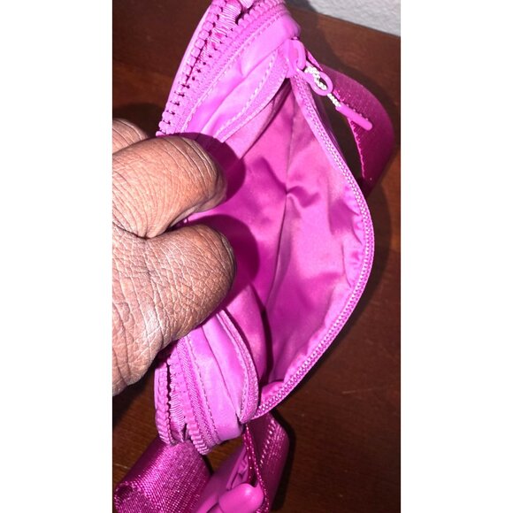 Lululemon Pink Everywhere Bag Crossbody Bag Adjustable Strap Nylon O/S - Picture 5 of 8